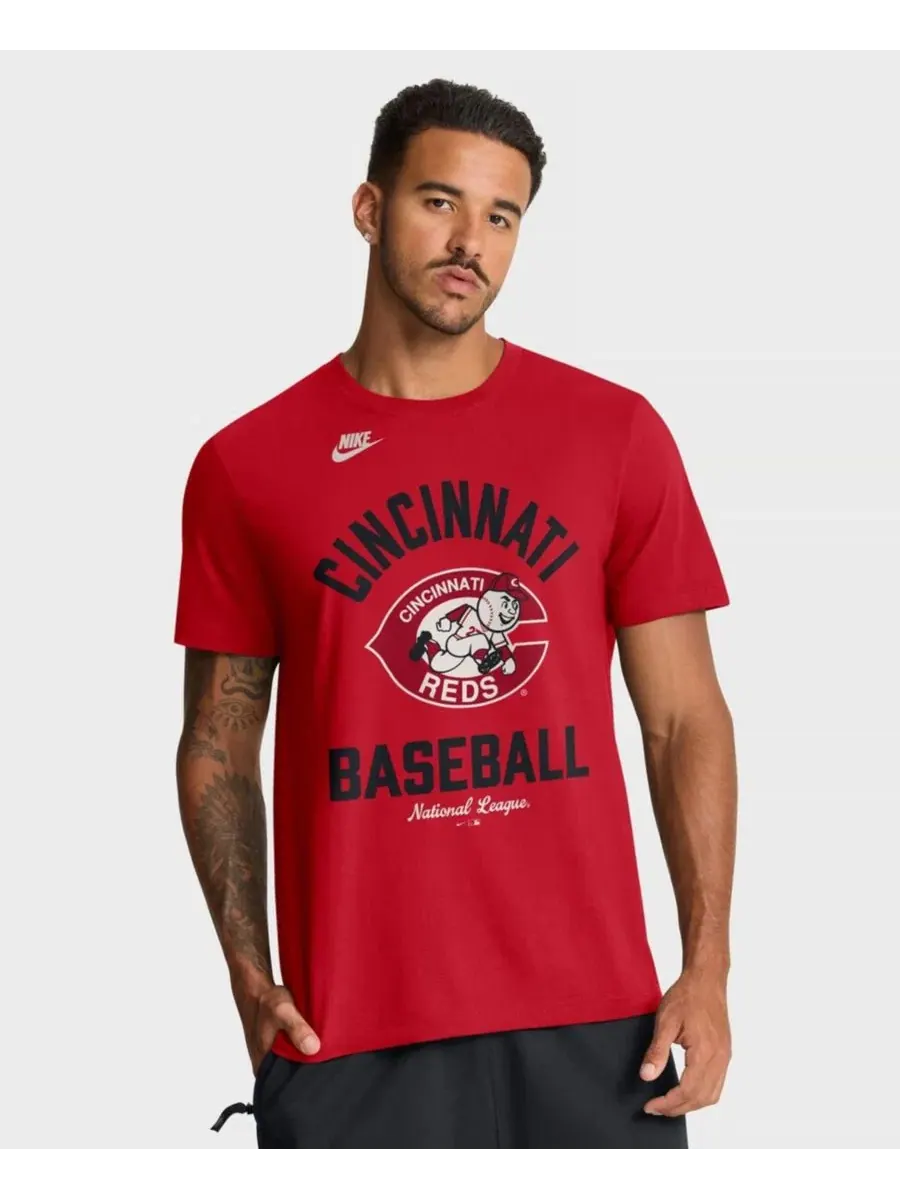 Футболка Cincinnati Reds Cooperstown Collection Nike — изображение 1 из 3, красный