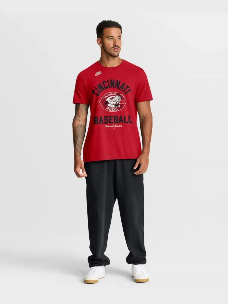Футболка Cincinnati Reds Cooperstown Collection Nike — изображение 3 из 3, красный