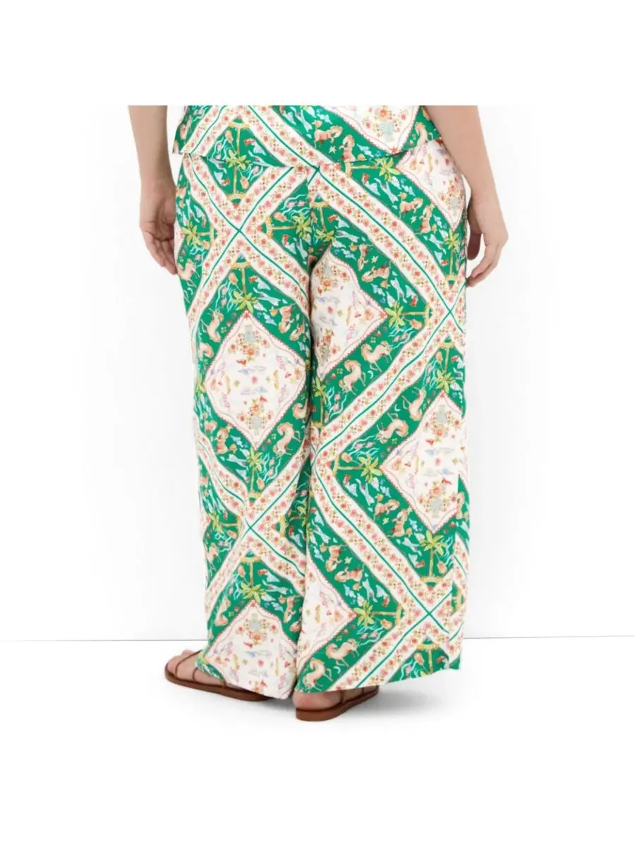 Брюки-палаццо с принтом Jayla Prairie Print CITY CHIC, Prairie Scarf — изображение 2 из 5