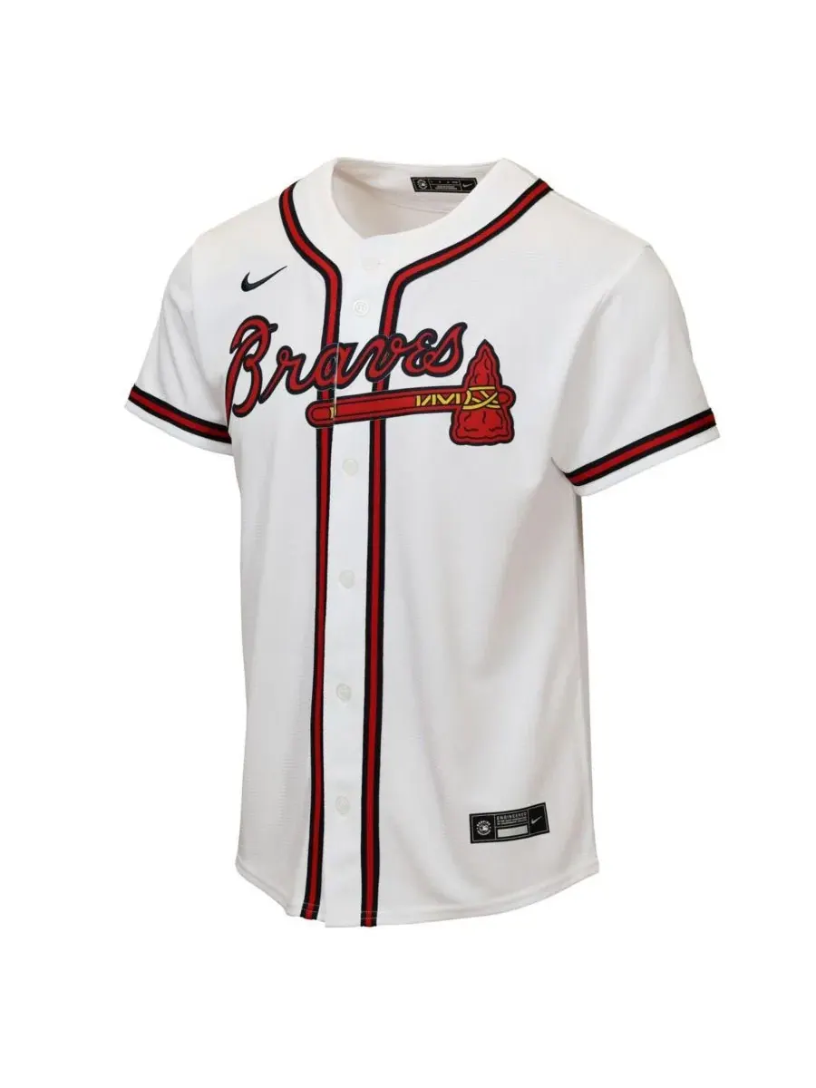 Детская футболка Nike Ronald Acuña Jr. Atlanta Braves — изображение 2 из 3, белый