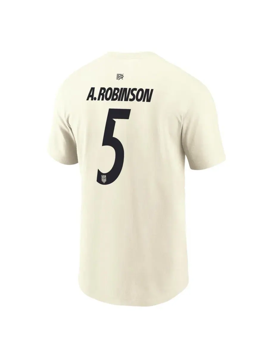 Футболка с именем и номером Antonee Robinson Cream Nike — изображение 2 из 3, бежевый