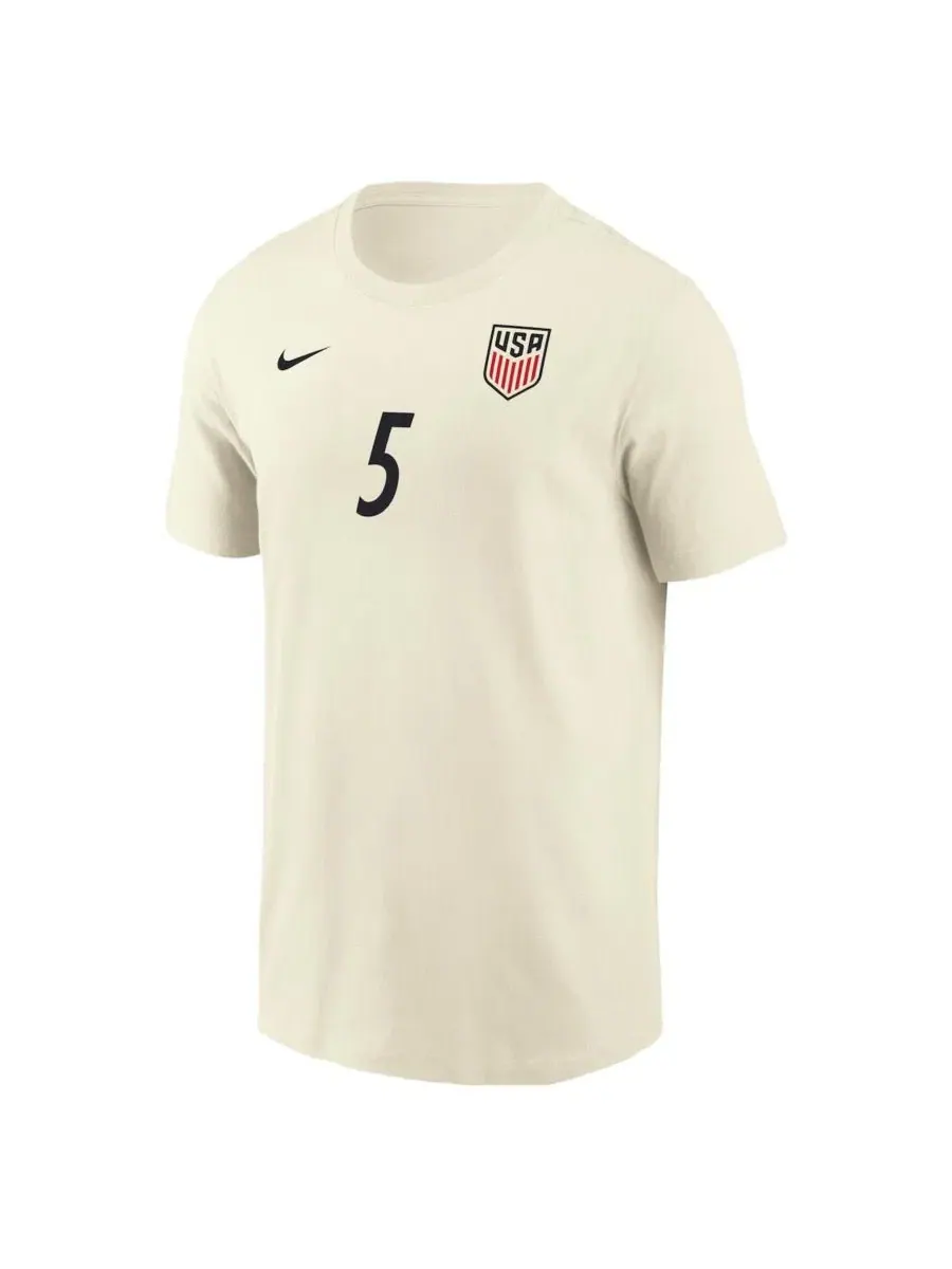 Футболка с именем и номером Antonee Robinson Cream Nike — изображение 3 из 3, бежевый