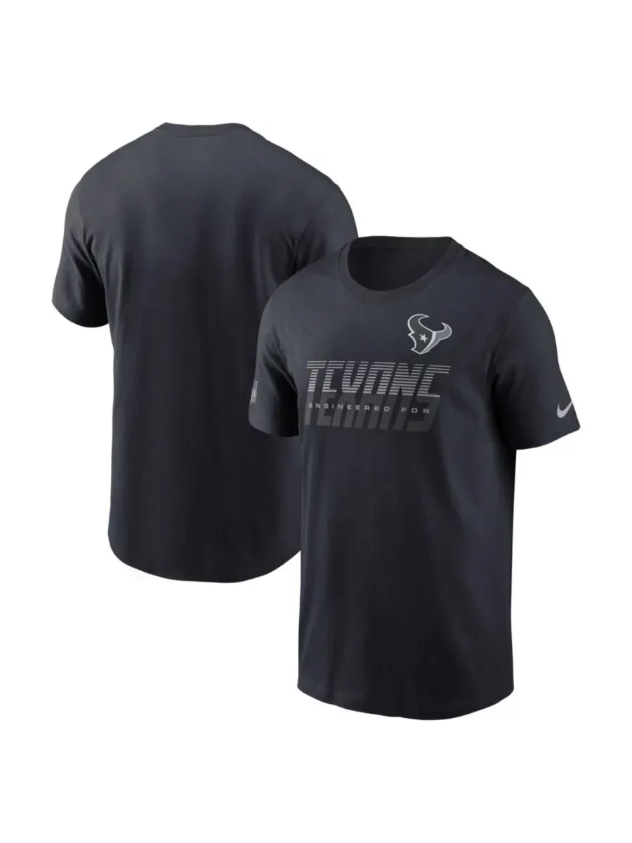 Футболка с технологией Dri-FIT Houston Texans Sideline Nike — изображение 1 из 3, темно-синий