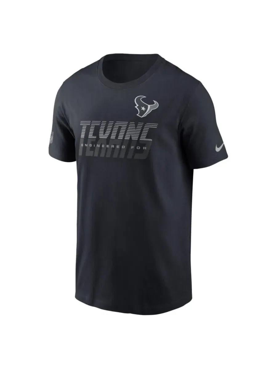 Футболка с технологией Dri-FIT Houston Texans Sideline Nike — изображение 2 из 3, темно-синий