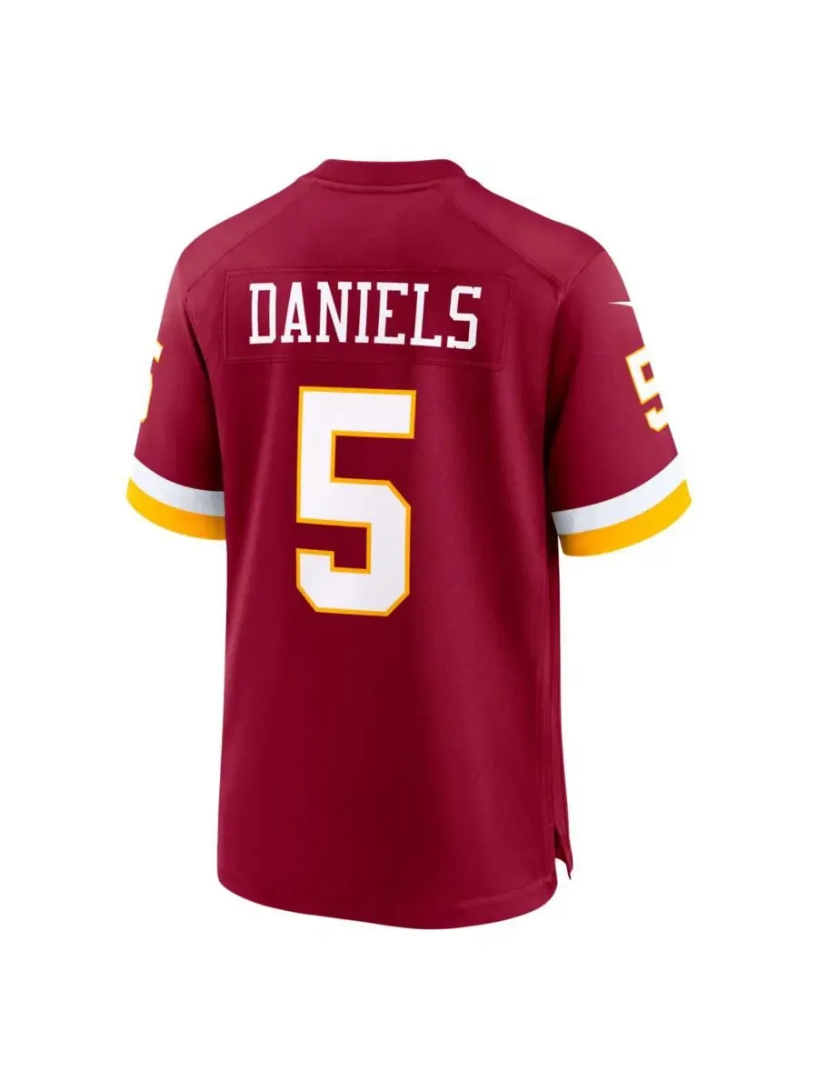 Мужская футболка Nike Jayden Daniels Burgundy Washington Commanders Game Jersey — изображение 3 из 3, бордовый
