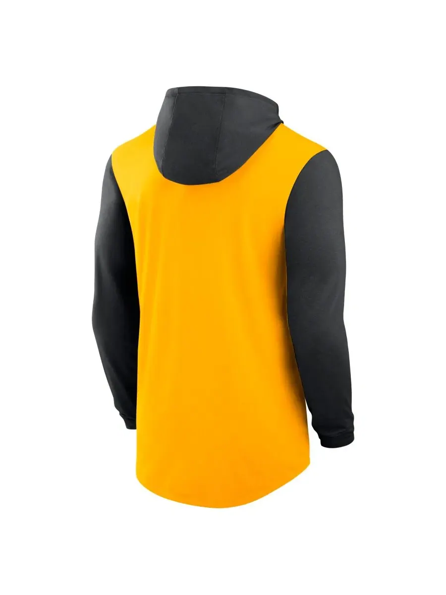 Футболка с капюшоном и длинным рукавом с принтом Iowa Hawkeyes Campus Legacy Tri-Blend Nike — изображение 3 из 5