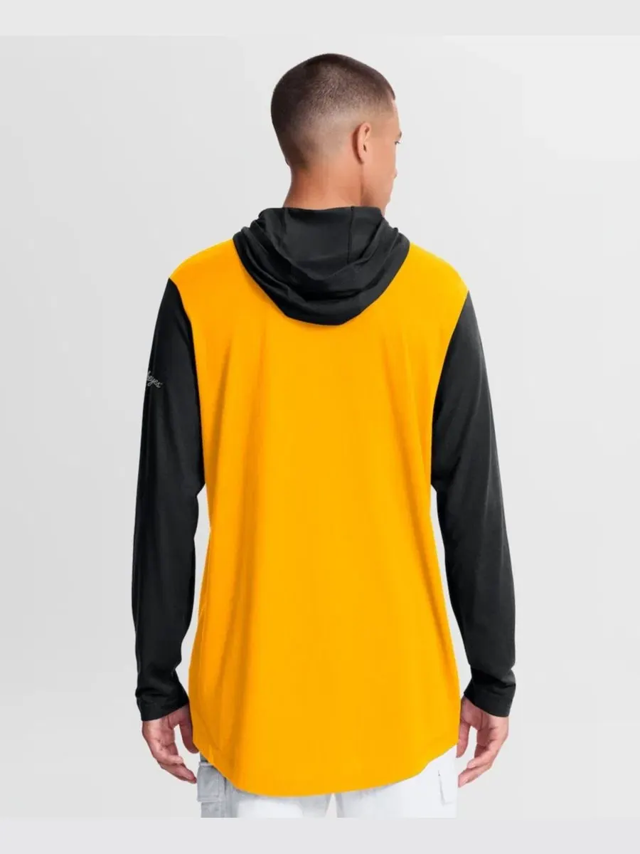 Футболка с капюшоном и длинным рукавом с принтом Iowa Hawkeyes Campus Legacy Tri-Blend Nike — изображение 4 из 5