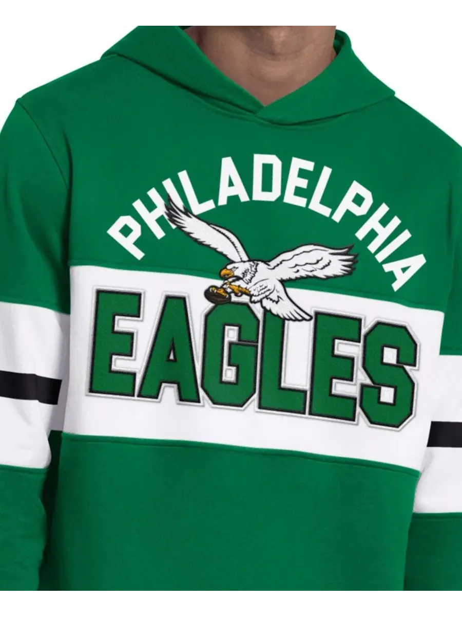 Худи с длинным рукавом, с принтом, Philadelphia Eagles Fullback Jersey Starter — изображение 3 из 3, зеленый черный