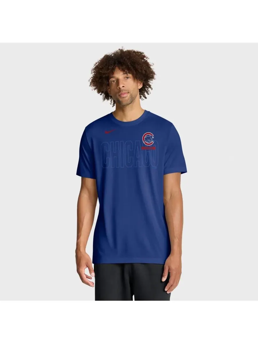 Футболка с коротким рукавом Nike Knockout Team Legend Dri-FIT, Chicago Cubs — изображение 1 из 4, королевский