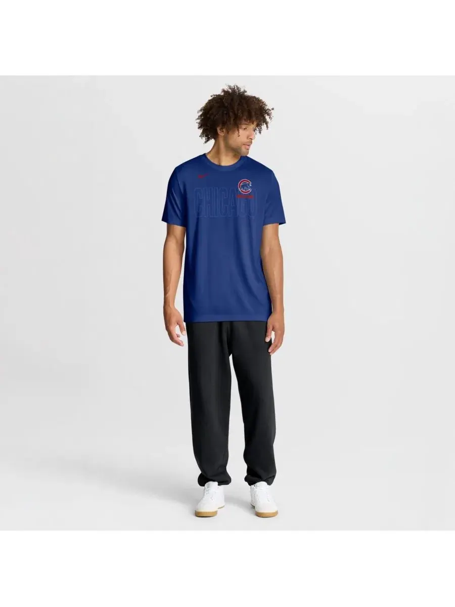 Футболка с коротким рукавом Nike Knockout Team Legend Dri-FIT, Chicago Cubs — изображение 3 из 4, королевский