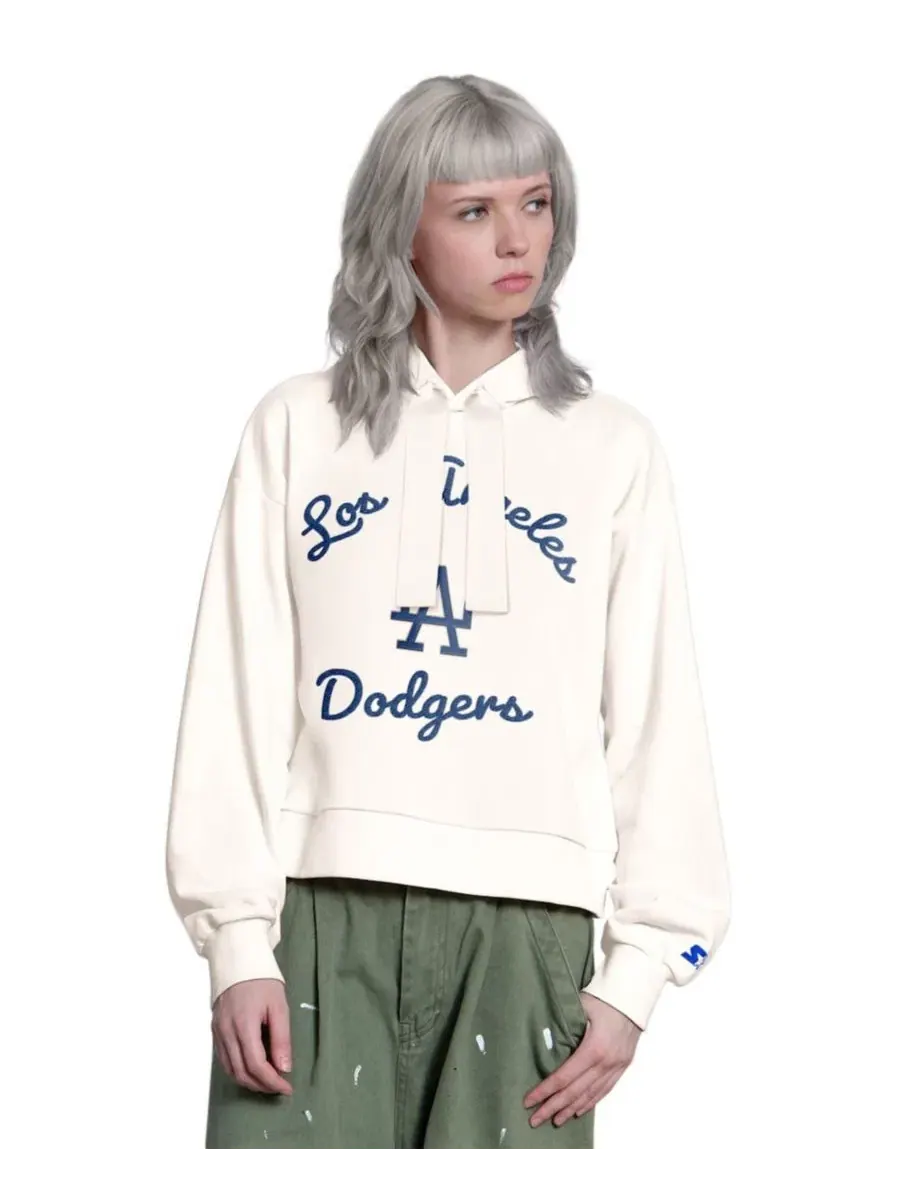 Худи оверсайз с вышивкой Los Angeles Dodgers Starter — изображение 1 из 3, бежевый