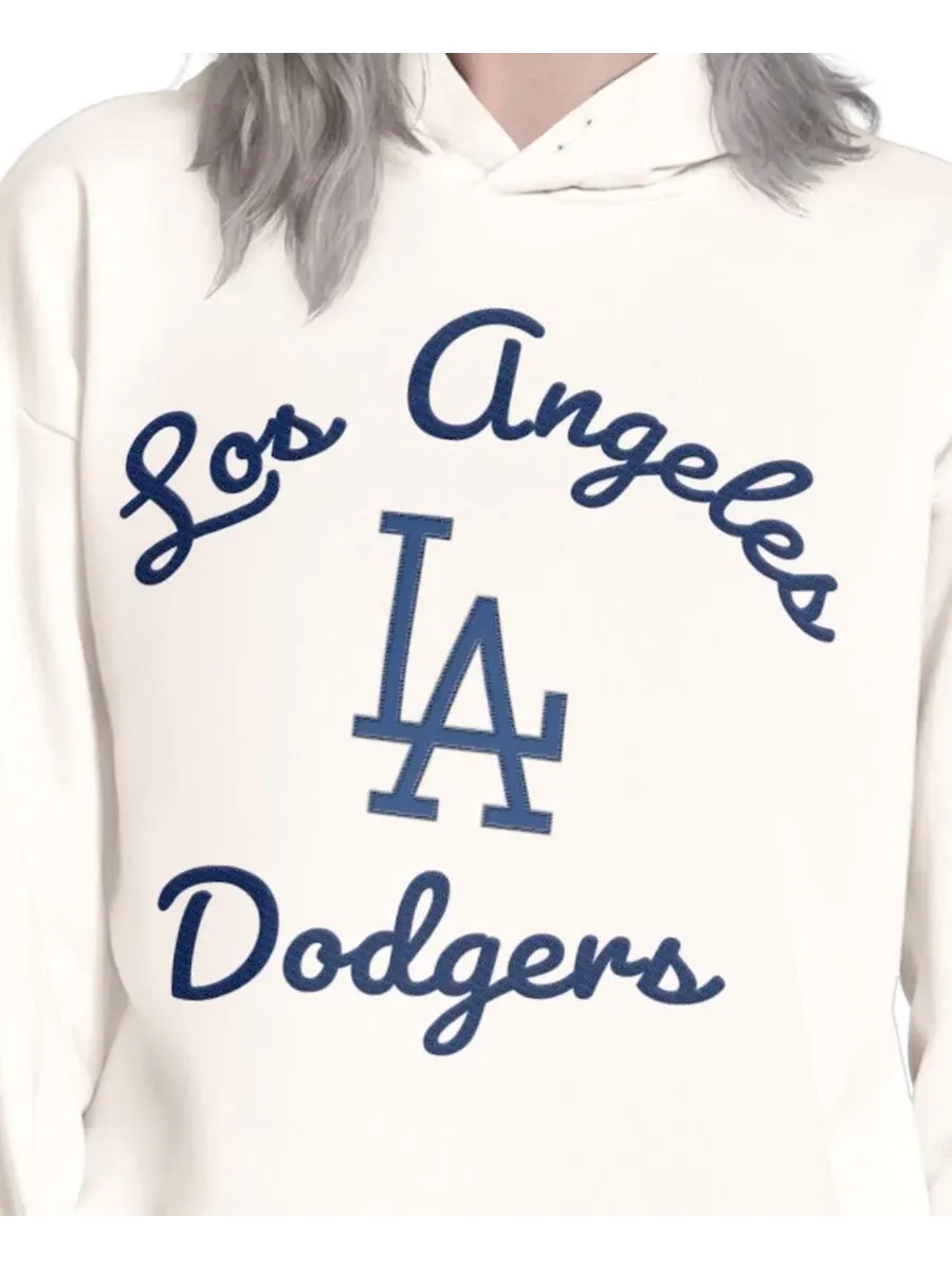 Худи оверсайз с вышивкой Los Angeles Dodgers Starter — изображение 3 из 3, бежевый