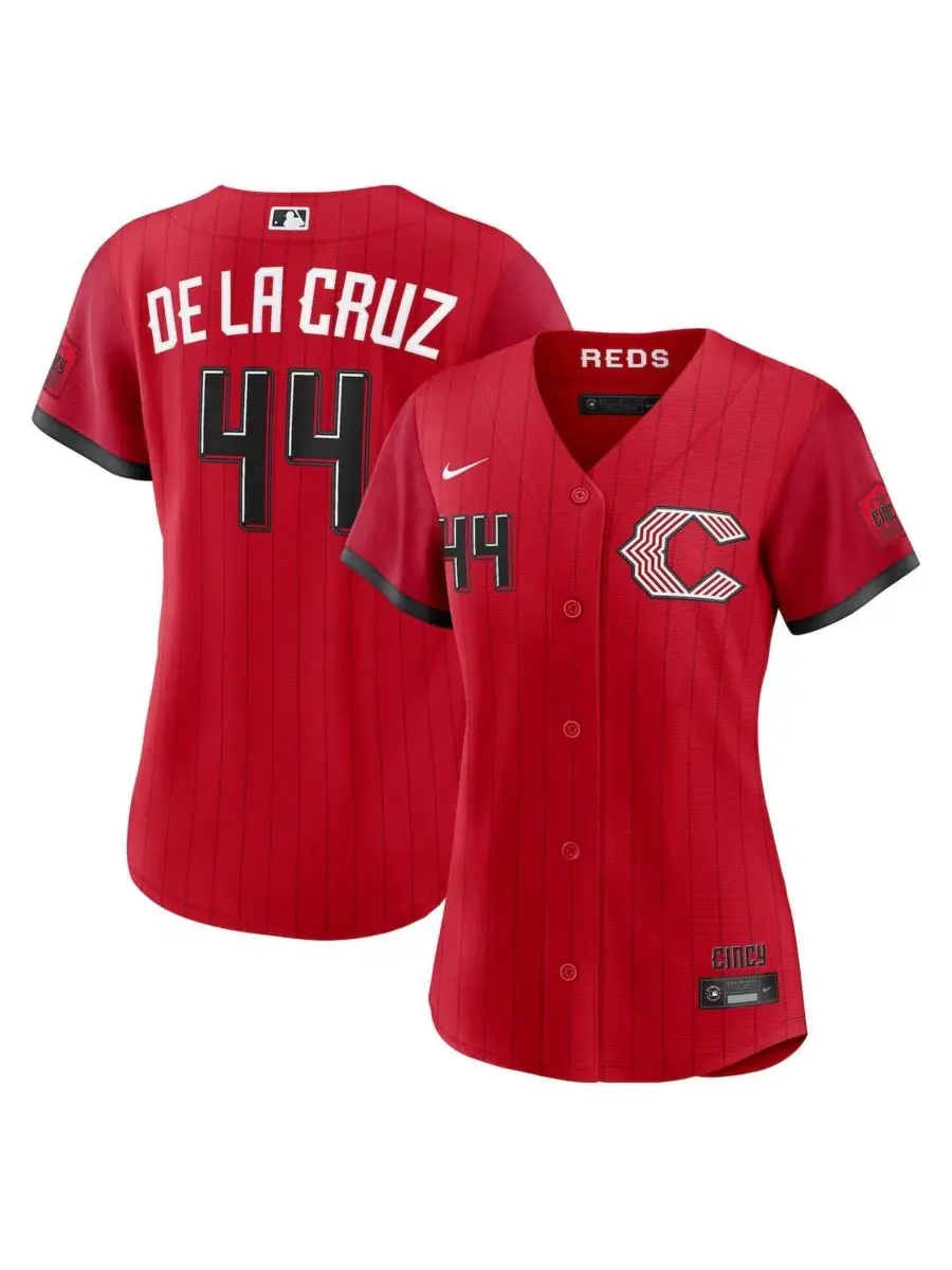 Джерси Nike Elly De La Cruz Red Cincinnati Reds 2026 City Connect Stadium — изображение 1 из 3, красный