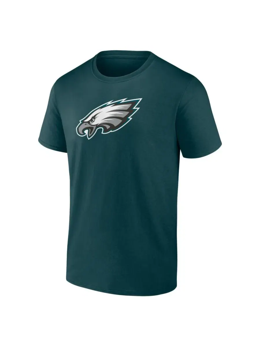 Футболка с длинным рукавом с принтом Philadelphia Eagles Primary Logo Logo Athletic — изображение 2 из 3, зеленый