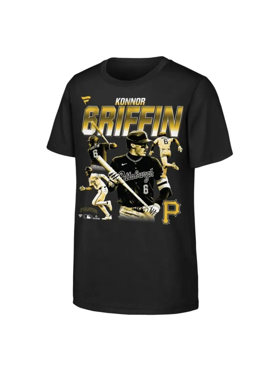 Футболка с принтом Konnor Griffin Fanatics — изображение 3 из 3, черный