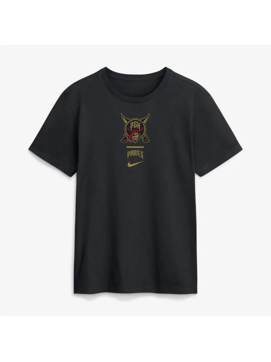Футболка с коротким рукавом City Connect 2-Hit Pittsburgh Pirates Nike — изображение 2 из 3, черный