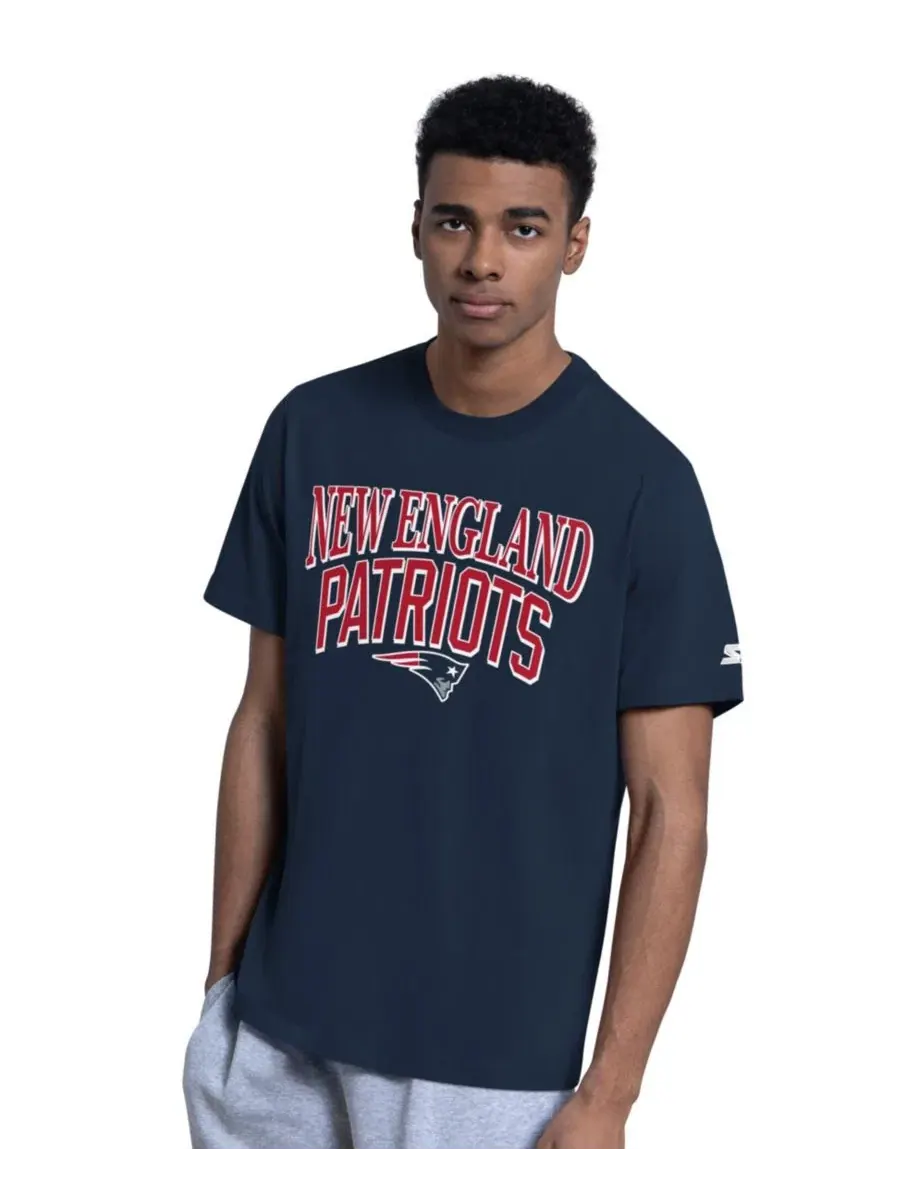 Комплект футболок с длинным рукавом New England Patriots Logo Starter — изображение 2 из 5, темно-синий серый