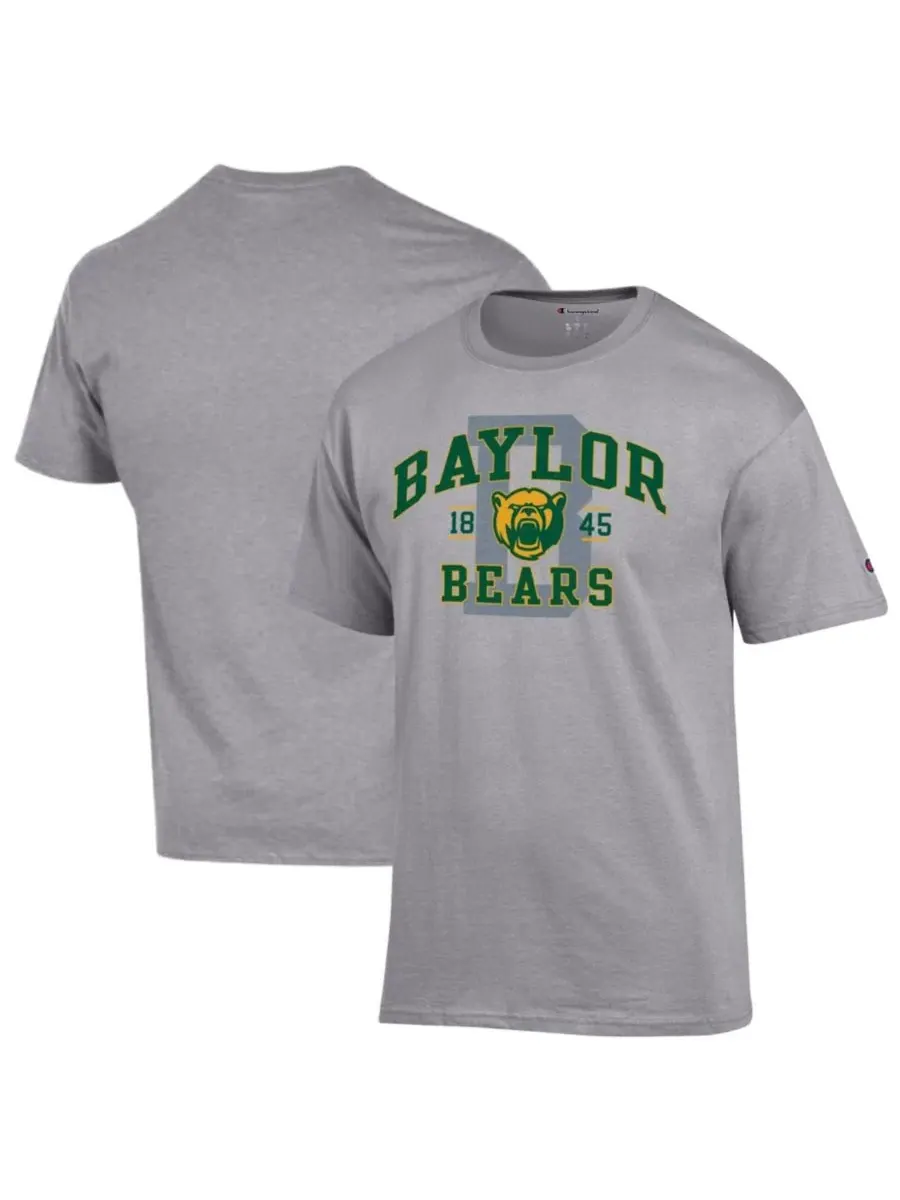 Футболка с принтом Baylor Bears Varsity Champion — изображение 1 из 3, серый