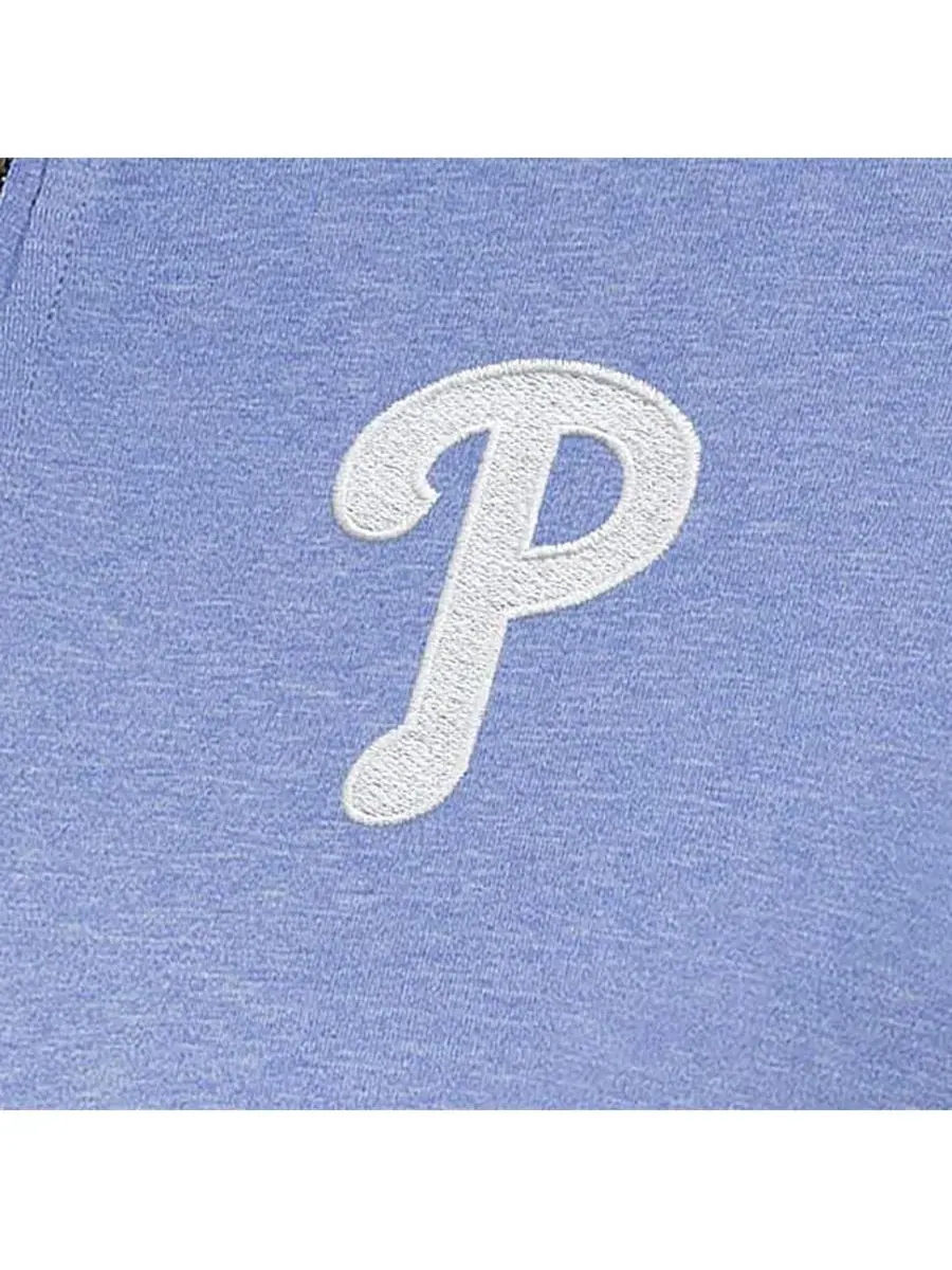 Пуловер с четверть-застежкой Mentor Lavender Philadelphia Phillies Antigua — изображение 2 из 2, фиолетовый