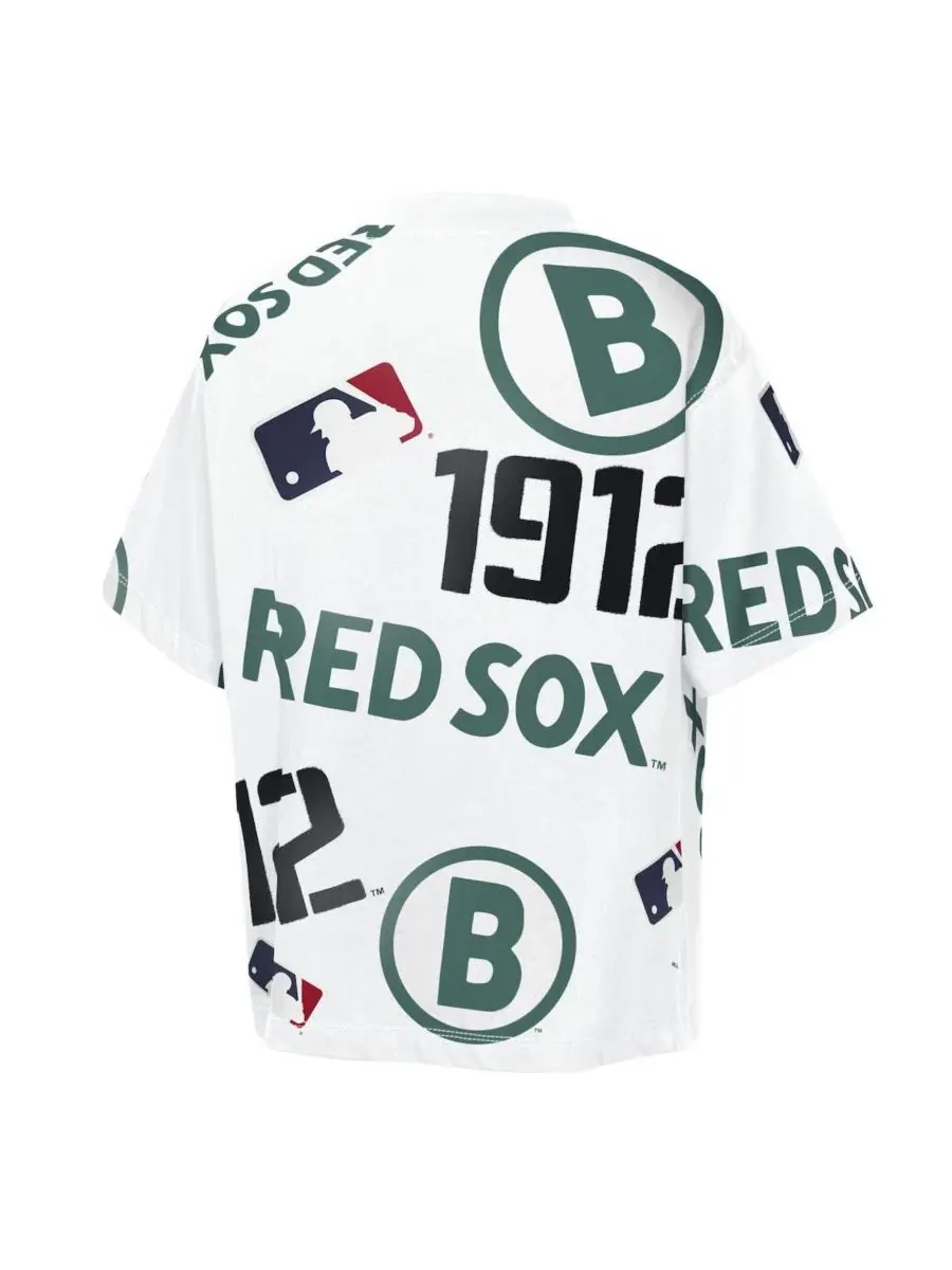 Детская футболка с принтом Boston Red Sox Circus Catch Outerstuff — изображение 3 из 3, белый