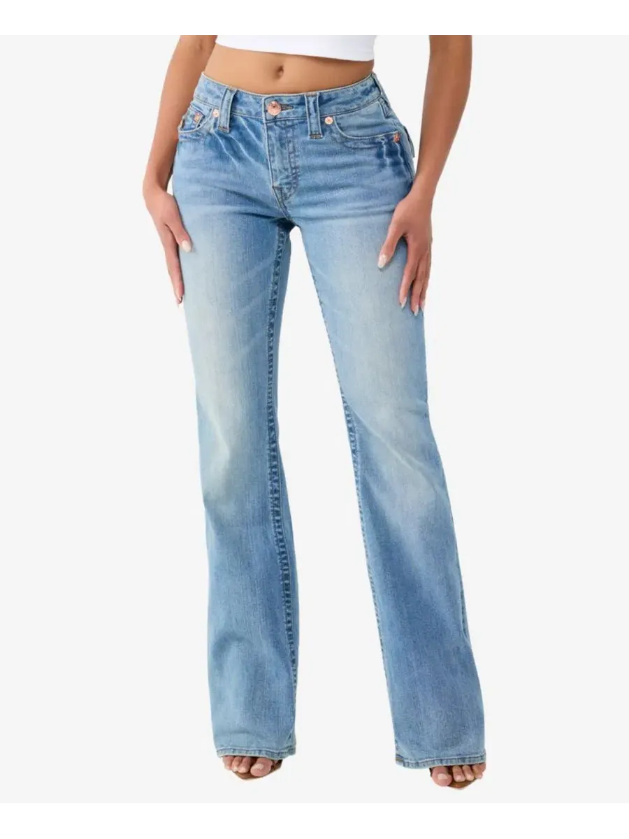 Джинсы клеш с завышенной талией, Becca True Religion, Baja Horizon