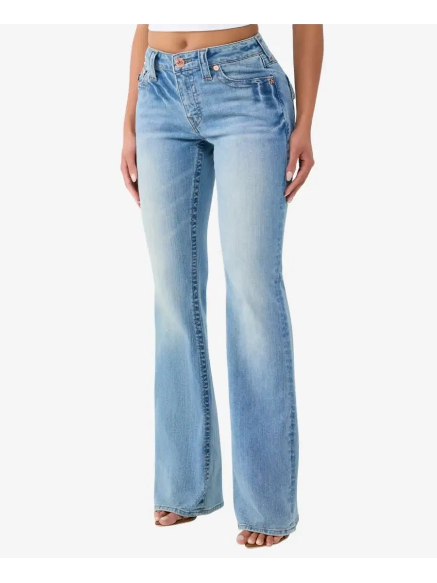 Джинсы клеш с завышенной талией, Becca True Religion, Baja Horizon — изображение 2 из 3