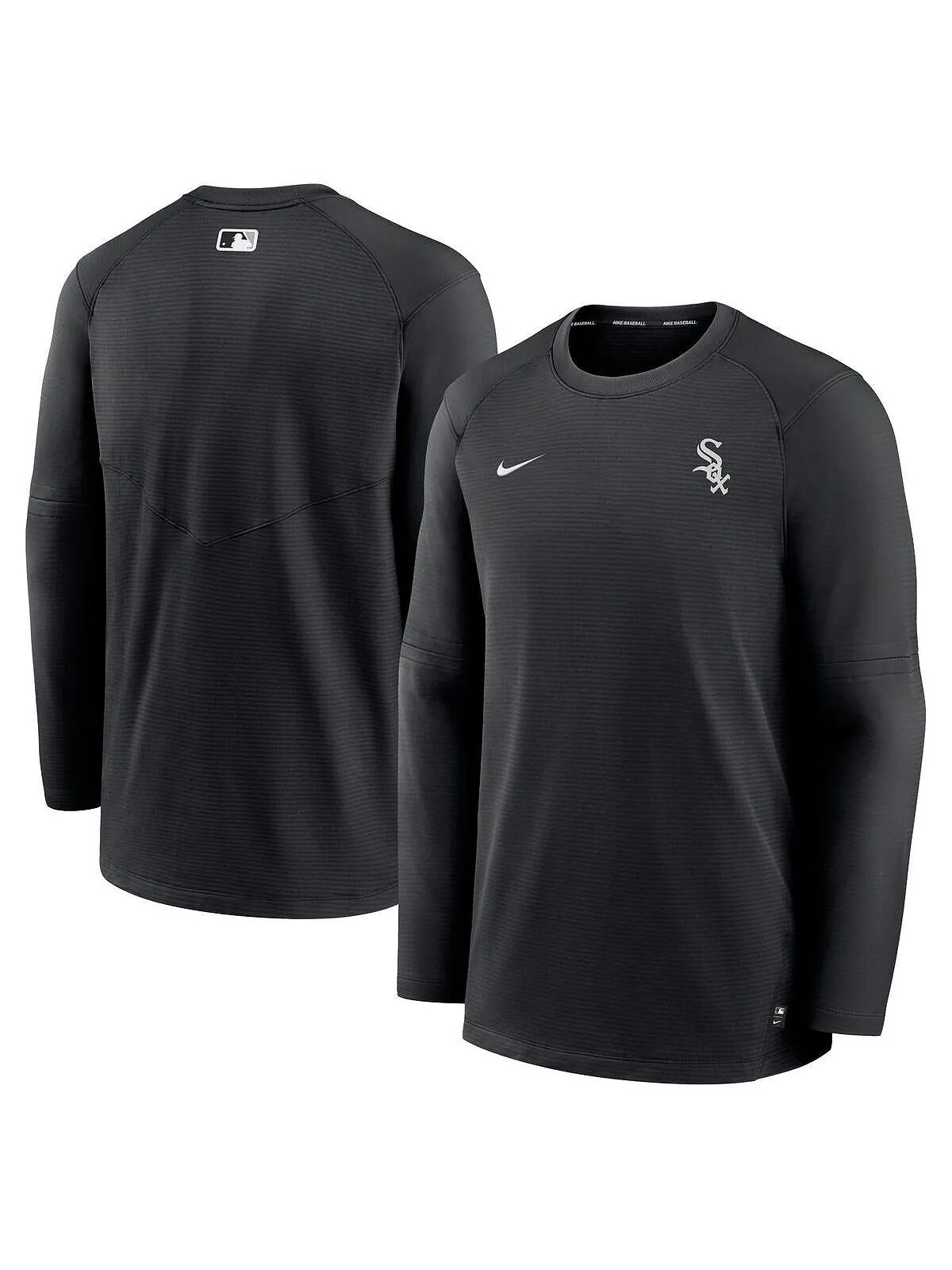 Мужская черная футболка с длинным рукавом и логотипом Chicago White Sox Authentic Collection — изображение 1 из 3, черный