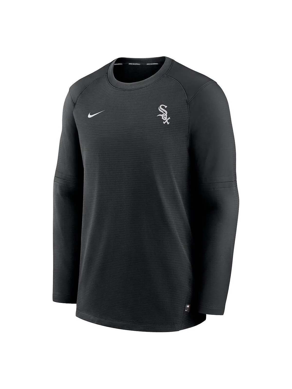 Мужская черная футболка с длинным рукавом и логотипом Chicago White Sox Authentic Collection — изображение 2 из 3, черный
