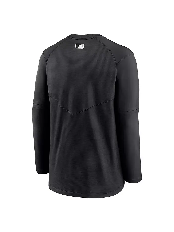 Мужская черная футболка с длинным рукавом Chicago White Sox Authentic Collection Logo Performance — изображение 3 из 3