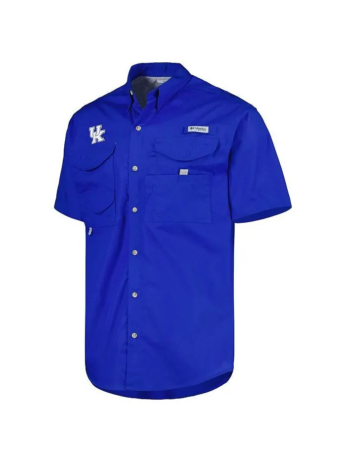 Мужская рубашка на пуговицах Royal Kentucky Wildcats Bonehead Columbia — изображение 2 из 4, королевский