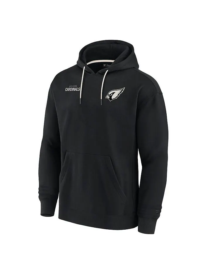 Мужской и женский черный пуловер с капюшоном из супермягкого флиса Arizona Cardinals Fanatics — изображение 3 из 3