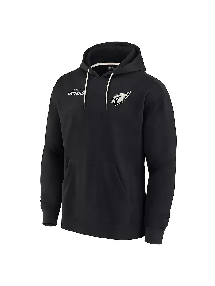 Мужская и женская черная супермягкая флисовая толстовка с капюшоном Arizona Cardinals Fanatics — изображение 3 из 3