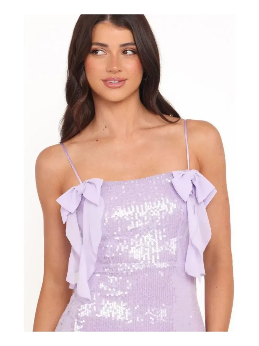 Платье мини Katerina Petal and Pup, Lilac Sequin — изображение 4 из 4
