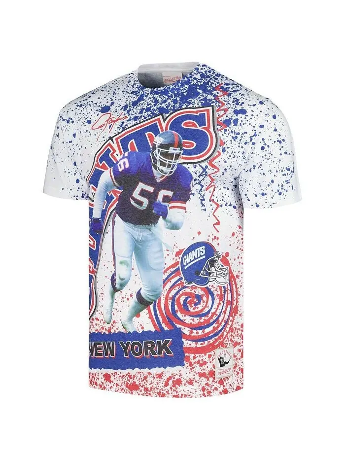 Мужская белая футболка с именем и номером игрока New York Giants в отставке Mitchell & Ness — изображение 3 из 3, белый
