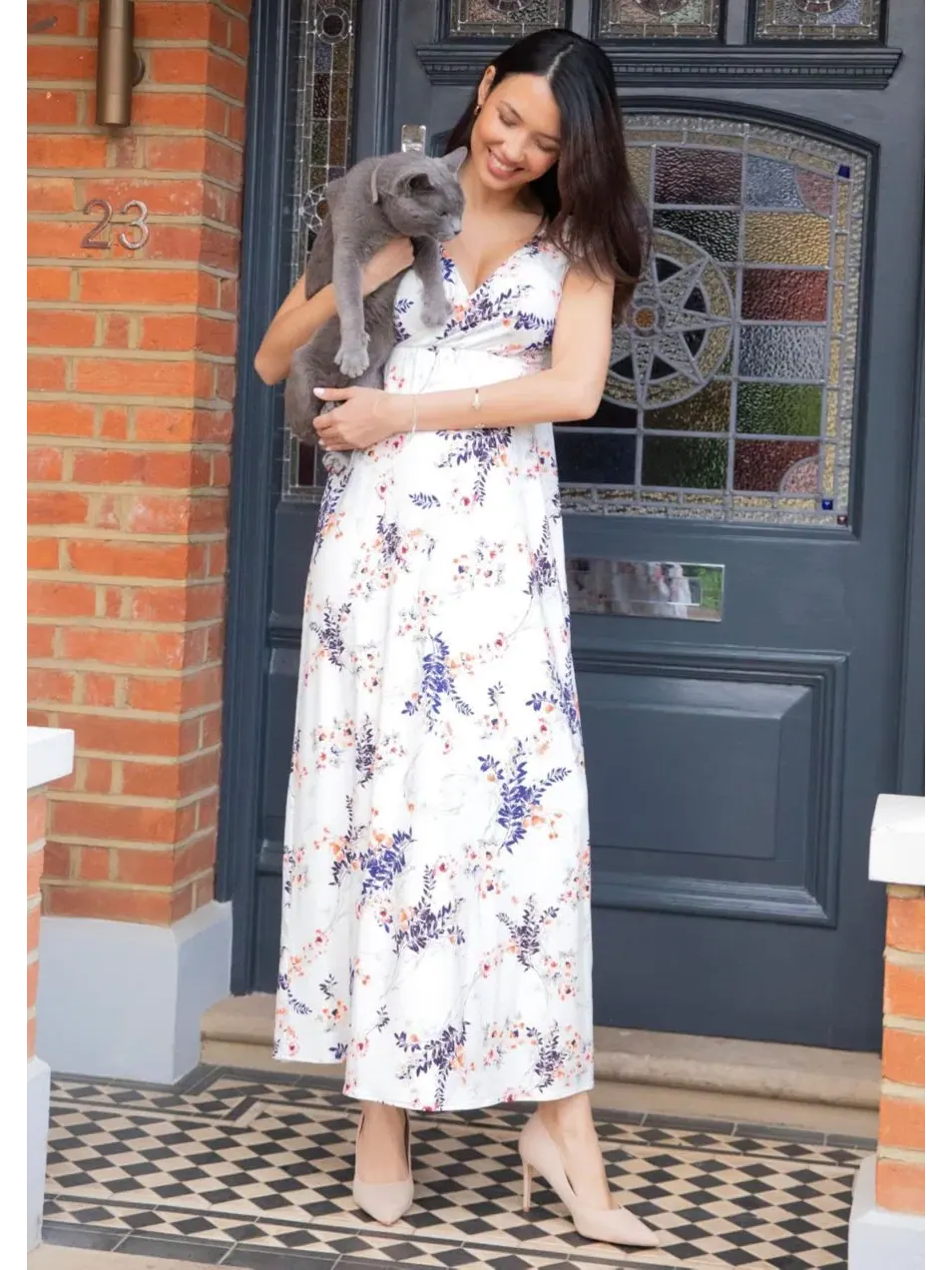 Платье для беременных Alana с принтом Tiffany Rose Maternity, Japanese Garden — изображение 6 из 6