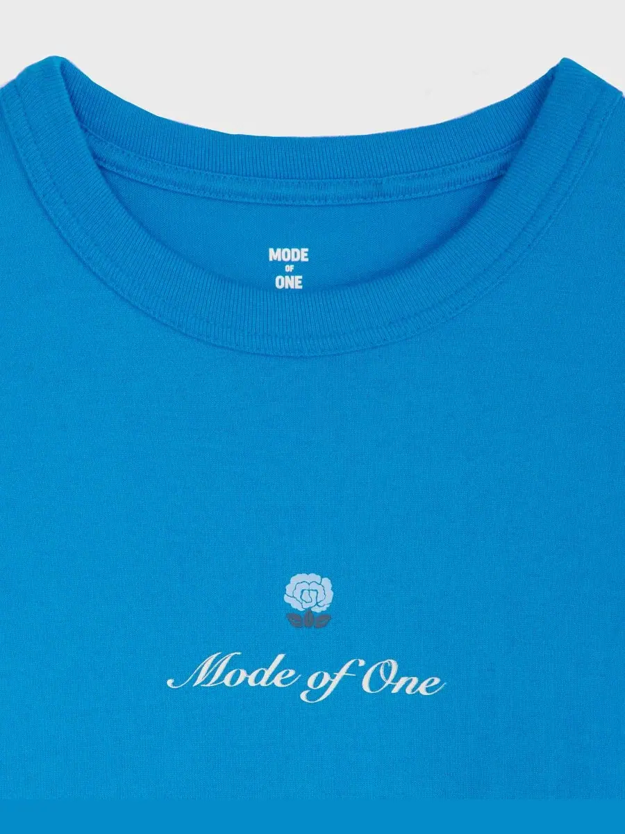 Футболка с логотипом и флористическим принтом Mode of One, Bright Pea — изображение 4 из 4