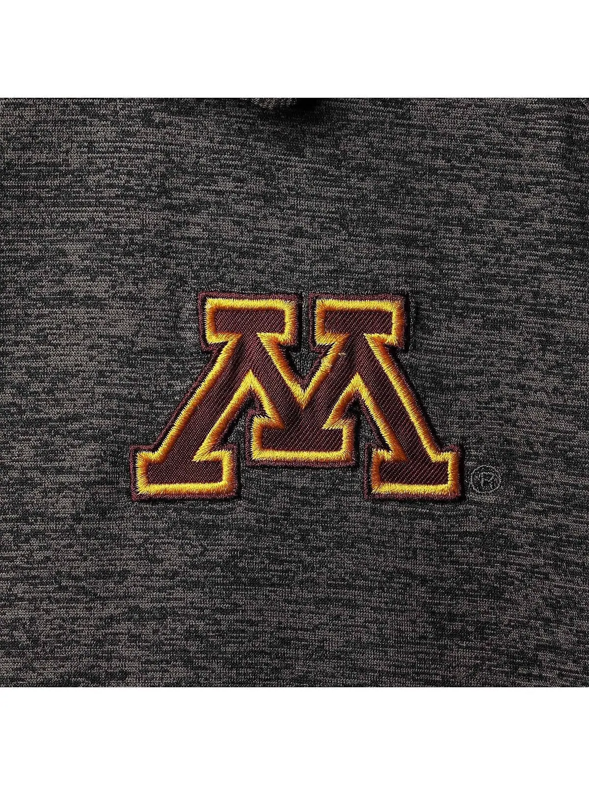 Мужская рубашка-поло minnesota golden gophers черного цвета с мелким принтом, крупная и высокая, на — изображение 4 из 4