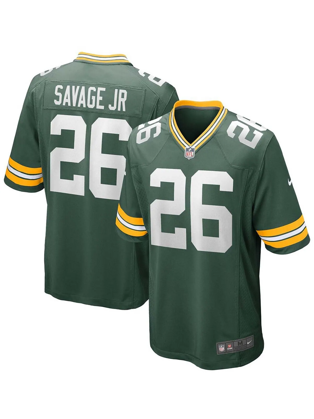 Мужская майка команды Darnell Savage Jr. Green Green Bay Packers Game Team Nike — изображение 1 из 3, зеленый
