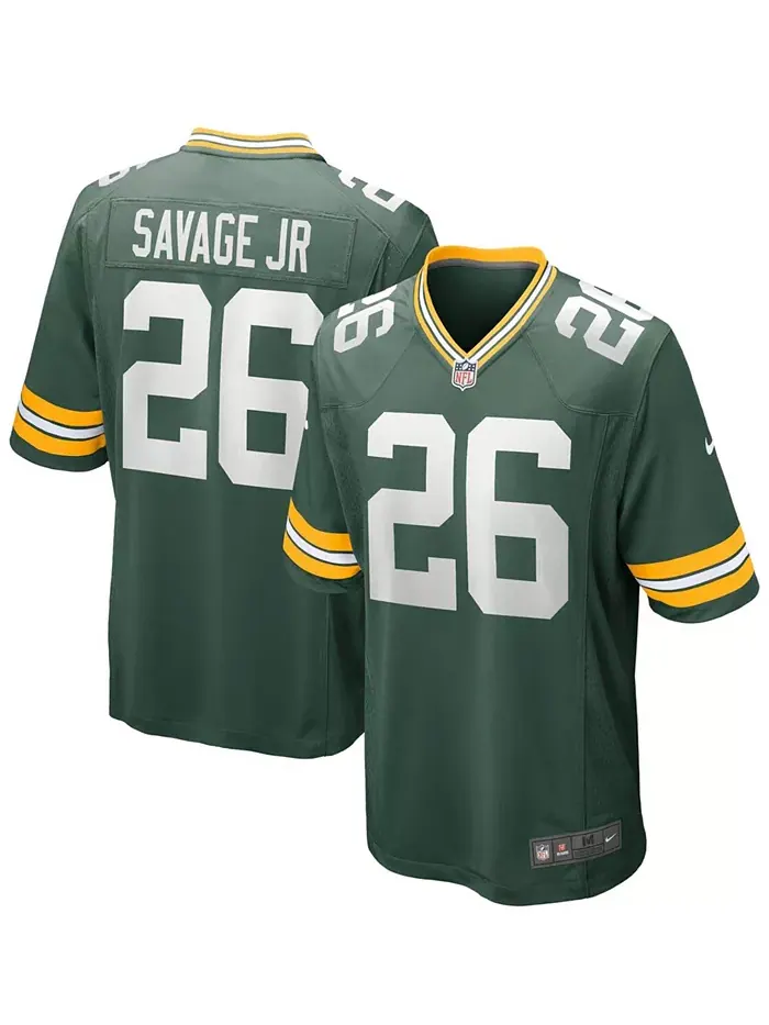 Мужская игровая футболка Darnell Savage Jr. Green Bay Packers в зеленом цвете Nike — изображение 1 из 3