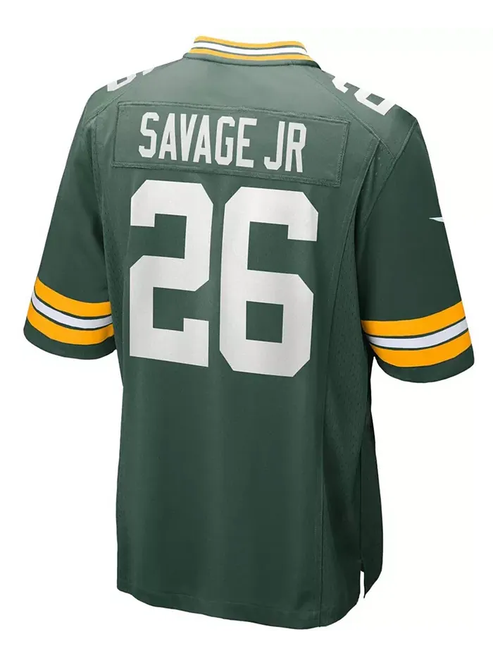 Мужская игровая футболка Darnell Savage Jr. Green Bay Packers в зеленом цвете Nike — изображение 2 из 3