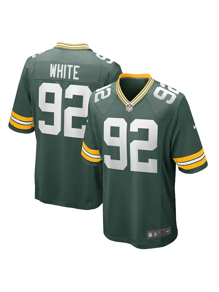 Мужская игровая футболка Reggie White Green Green Bay Packers из линейки Retired Player Nike — изображение 1 из 1