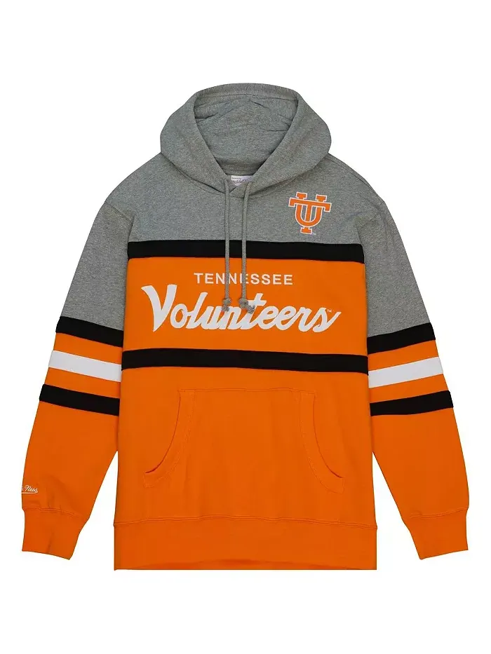 Мужская оранжевая толстовка с капюшоном Tennessee Volunteers Head Coach Mitchell & Ness — изображение 3 из 4