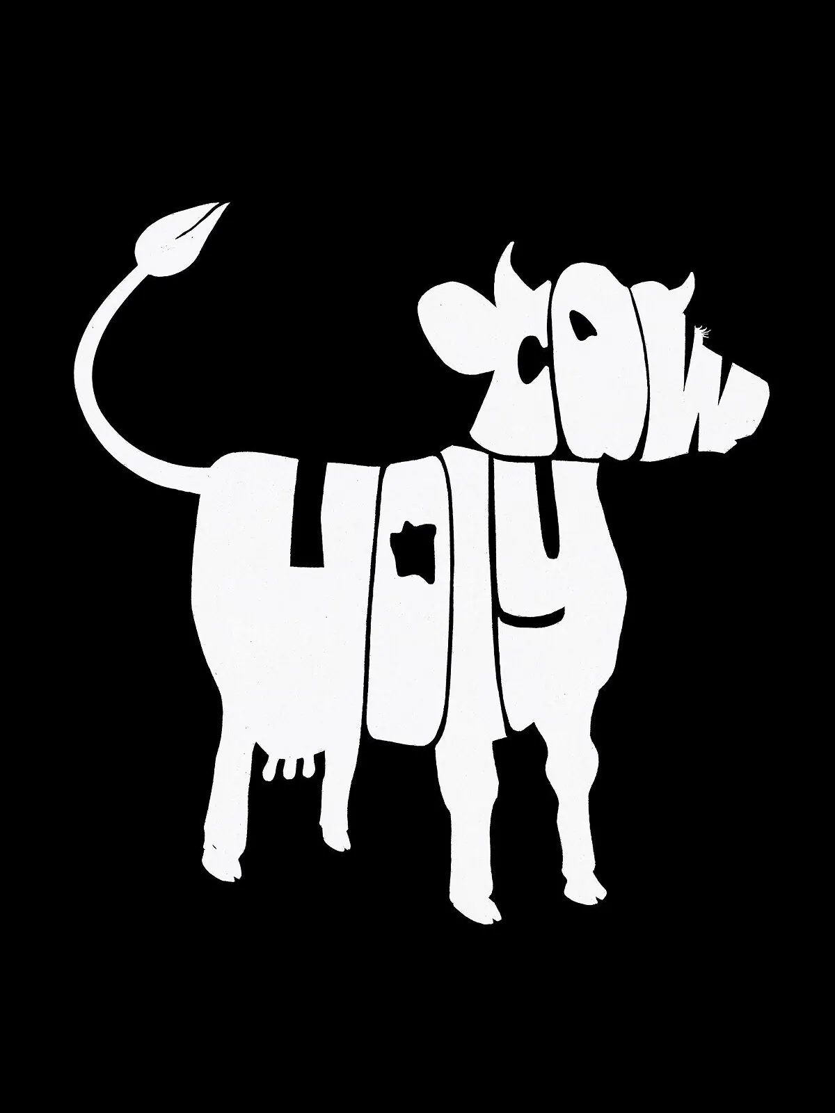 Мужская толстовка с капюшоном holy cow word art LA Pop Art — изображение 3 из 3, черный