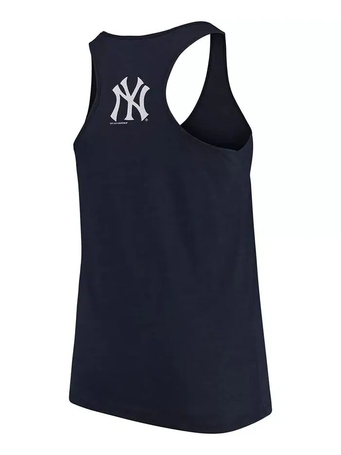 Женская темно-синяя майка больших размеров New York Yankees Swing For The Fences Racerback Soft As — изображение 2 из 4