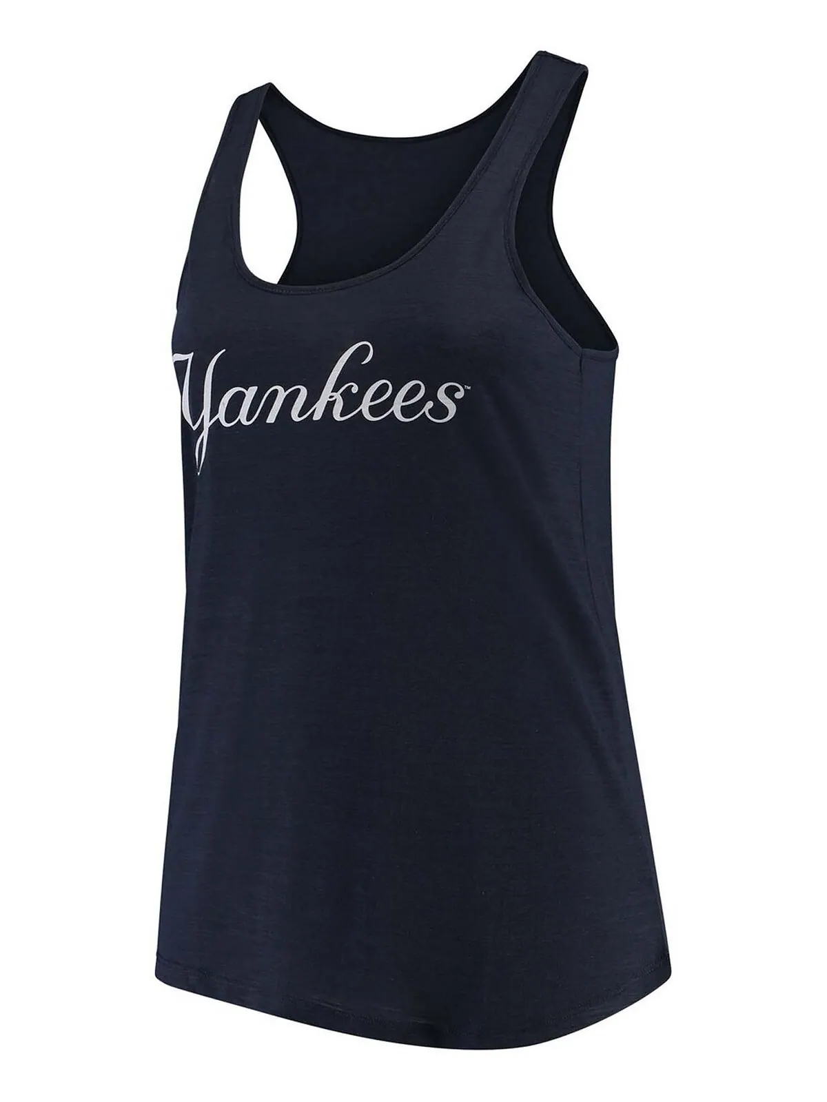 Женская темно-синяя майка больших размеров New York Yankees Swing For The Fences Racerback Soft As — изображение 1 из 4