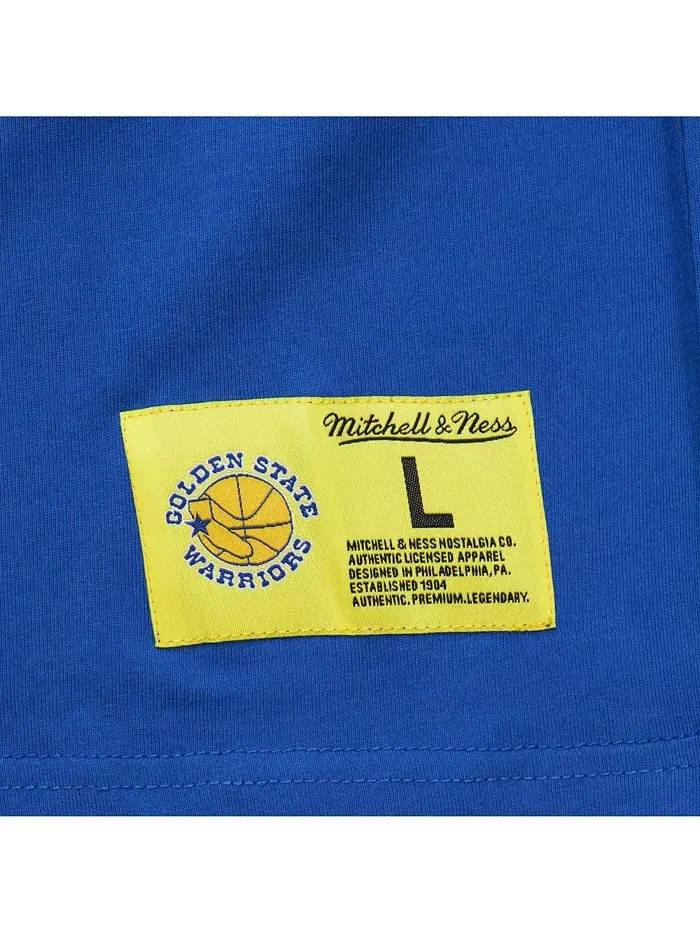 Мужская футболка премиум-класса Royal Golden State Warriors Hardwood Classics Neon Nights Mitchell — изображение 5 из 5