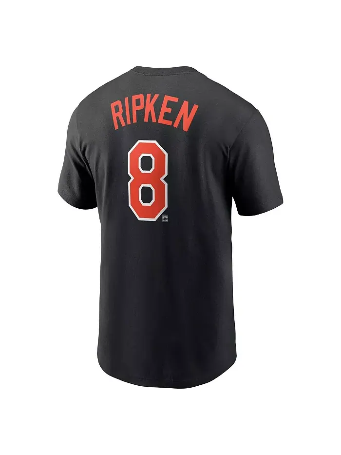 Мужская черная футболка Baltimore Orioles Cooperstown Collection Fuse Name Number Nike — изображение 2 из 3