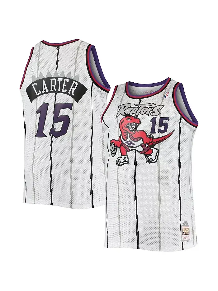 Мужская белая баскетбольная майка Vince Carter Toronto Raptors Big and Tall Hardwood Classics — изображение 1 из 1
