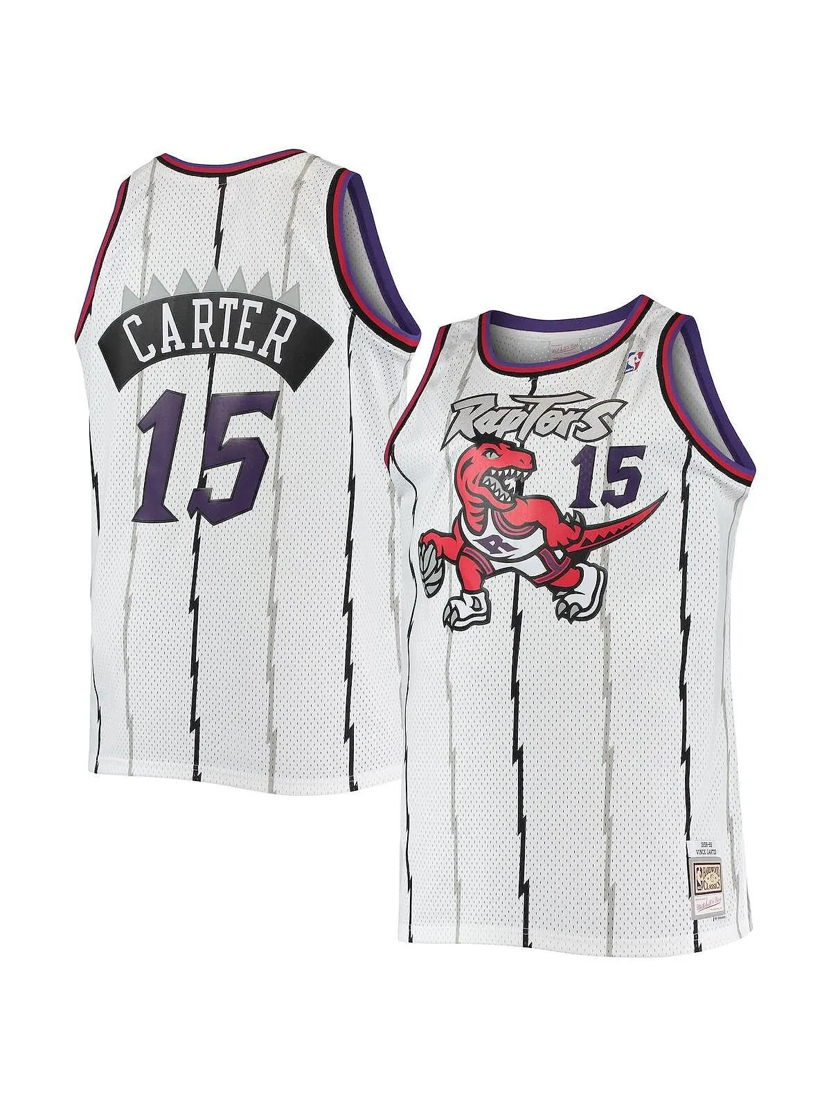 Мужская джерси vince carter white toronto raptors big and tall hardwood classics swingman Mitchell — изображение 1 из 1