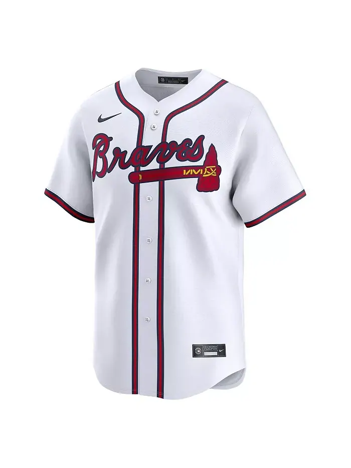 Мужская белая лимитированная джерси игрока Spencer Strider Atlanta Braves (домашняя форма) Nike — изображение 2 из 3